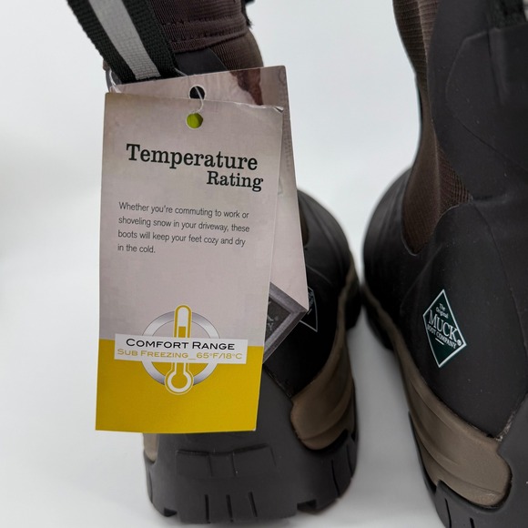 NEW The Original Muck Boot Company Men's Brown Apex mid zip Ankle boot sz 10 - Picture 7 of 8